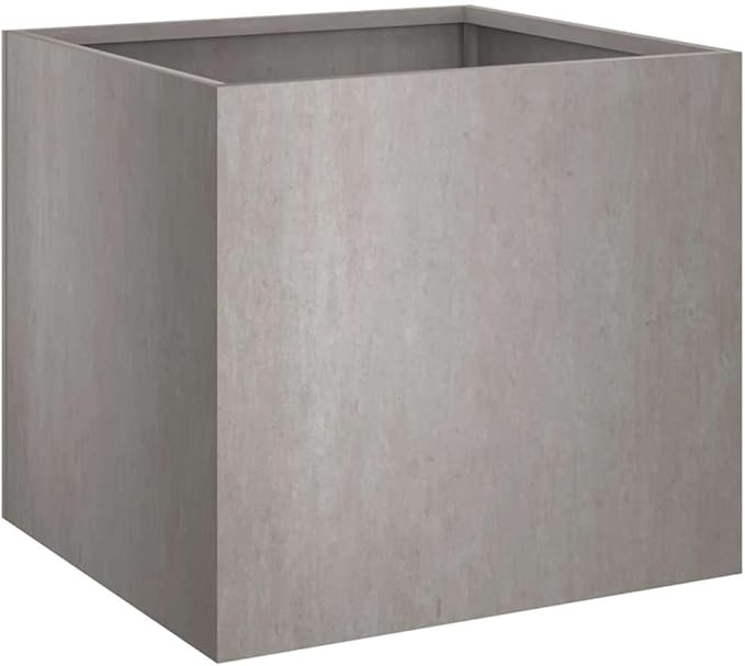 Corten Steel Rectangular Planter Medium Durable Rusty Finish Outdoor Garden Planter for Patio Balcony Plants with Drainage