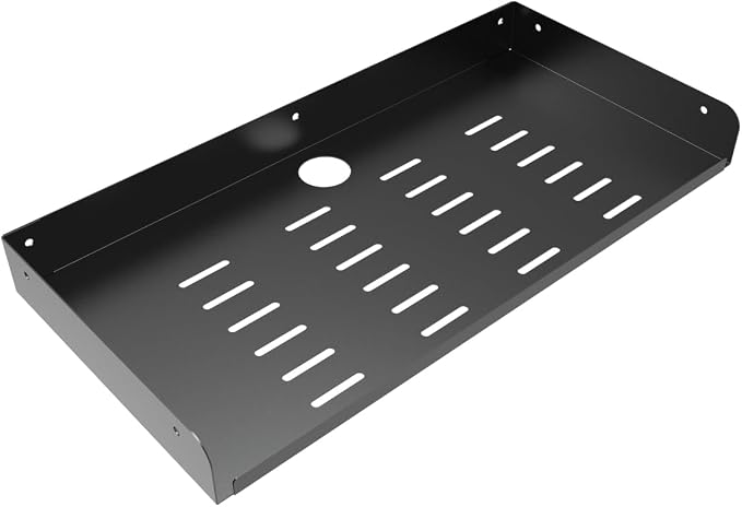 Metal Floating Wall Mounted Shelf Bracket 16.6" W for TV Box | AV, TV Accessories, WiFi Router, Cable Boxes, DVD Player, Games Consoles or Other Small Projectors (16.6 inches Width)