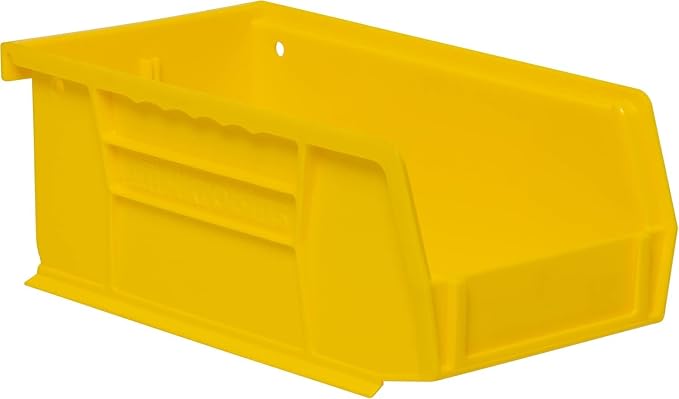 Akro-Mils 30220 AkroBins Plastic Storage Bins, 7"x4"x3", Yellow, 24-Pack