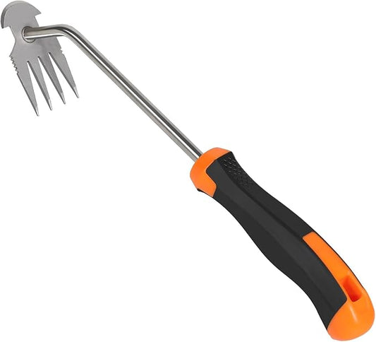 Weed Remover Tool,Garden Weed Tool, Portable Garden Weeding Tool for Vegetable Gardening Backyard Farm Planting & Weeding (Rubber Handle)