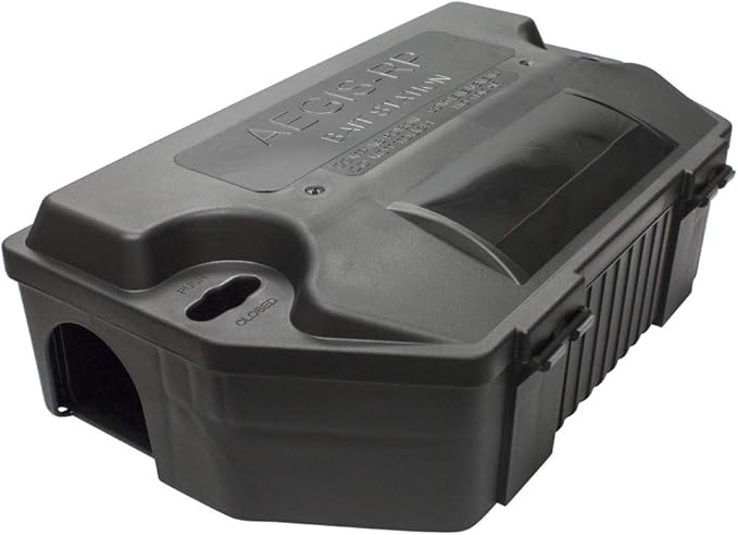 LIPHA TECH Aegis RP Rat Bait Station | Professional Grade Rodent Control Solution for Residential or Commercial | Highly Effective for Rats and Mice (Single Unit)