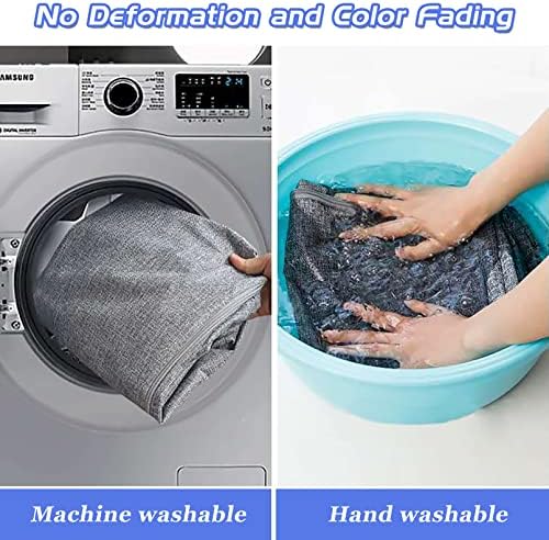 105L Extra Large Storage Bags, Comforter Blanket Storage Bags Grey 2Pack