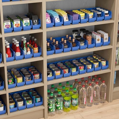 Akro-Mils 30120 Heavy Duty Plastic Shelf Bins, 12"x 4"x 4", Green, 24-Pack