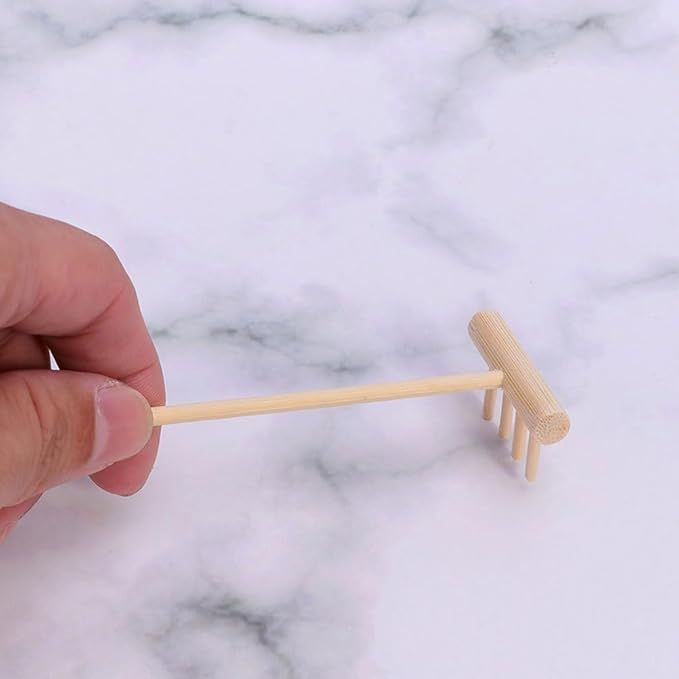 YARNOW 60 Pcs Mini Zen Garden Rakes Bulk, Miniature Sand Rake for Tabletop Meditation and Decorative Sandbox Accessories