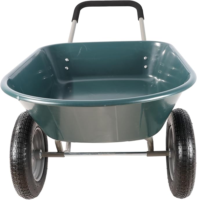 Dawn Green Garden 15" Pneumatic Wheel Barrow Trolley WB1001GN