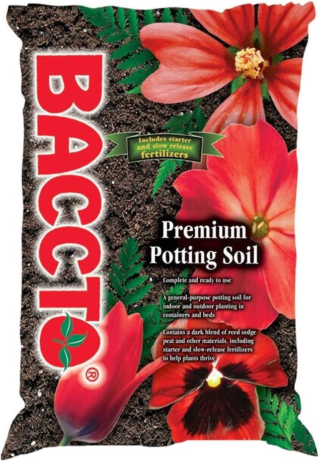 Michigan Peat All Purpose Premium Potting Soil with Perlite for Indoor Outdoor Pots, Planters, Raised Bed, and Container Gardening, 50 Pounds (6 Pack)