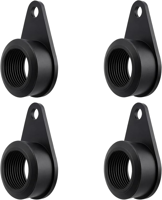 Garden Hose Bulkhead Fitting Rain Barrel Tank Adapter,3/4" NPT Rubber Bulkhead Connector, Bulkhead Fitting for Water Tank,Allow Leak Free Water Bucket Joints Installed Outside the Bucket (4 Pack)