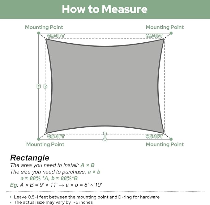 TasticTotes Rectangle Sun Shade Sail - 10' x 13', 95% UV Blockage, HDPE Sunshades for Outdoor Patio, Yard, Deck, Garden, Lawn, Permeable Awnings for Patio Shade with Reinforced Corners & Ropes (Sand)