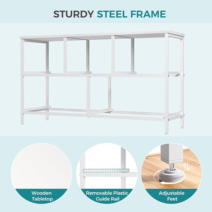 OLIXIS White Dresser for Bedroom, Wide Chest of Drawers for Clothes Storage