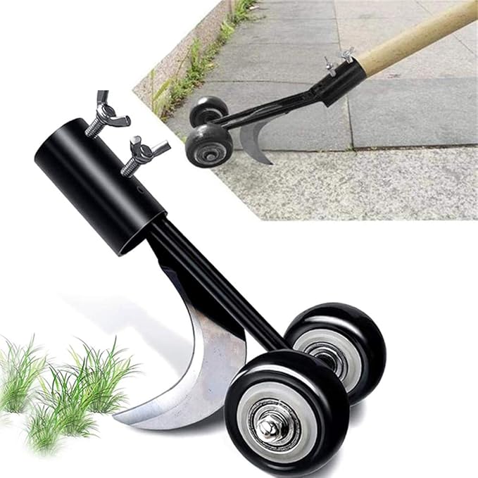 Beita Stand Up Weeding Tool with Wheels, Garden Patio Lawn Driveways Weeds