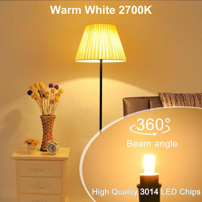 G4 LED Bulb 12V Bi Pin Base Replace 20W Halogen Bulbs for Home and Landscape Lighting Non-dimmable, 3W Warm White 2700K, 10 Pcs