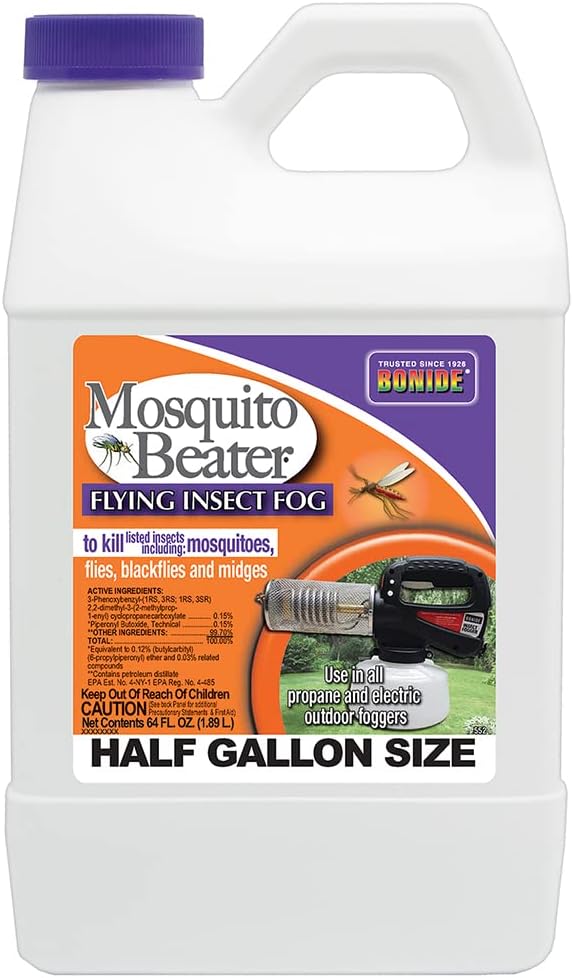 Bonide Mosquito Beater Flying Insect Fog, 64 oz Concentrate Kills Insects and Mosquitoes in Lawn and Garden
