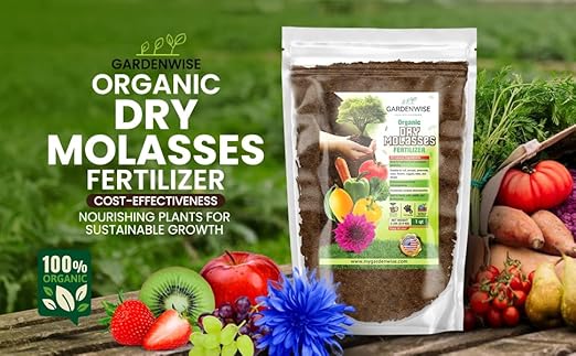 GARDENWISE Organic Molasses for Plants - Horticultural Molasses - Ideal for Traditional & Hydroponic Gardening, for Indoor & Outdoor Plants (3 QUARTS)