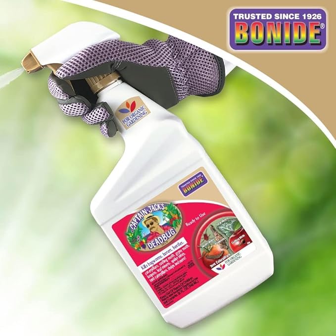 Bonide Captain Jack's Deadbug Brew Ready-to-Use Spray, 32 oz Outdoor Insecticide and Mite Killer for Organic Gardening (Pack of 2)
