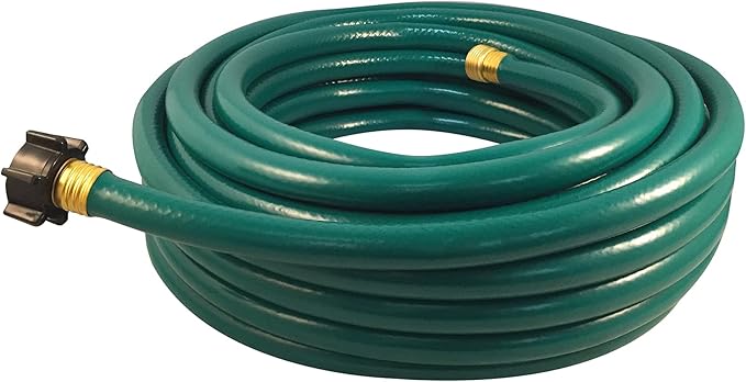 Flexon 1/2" x 25ft Light Duty Garden Hose – Lightweight, Flexible, Kink-Resistant, Durable Vinyl, Leak-Proof Couplings, Weather-Resistant Water Hose for Lawn, Garden, and Outdoor Use