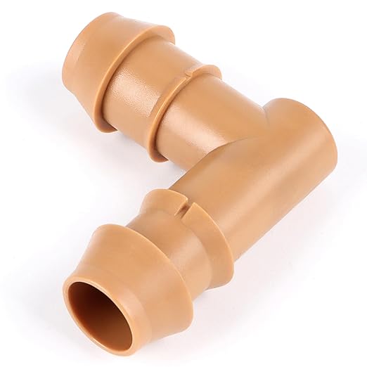 RedChili 30 Pcs 1/2 Inch Irrigation Tubing Elbow Fittings, 1/2" Drip Irrigation Barbed Elbow Connectors Fits 5/8", 1/2", .700" Drip Tubing for Garden Lawn Irrigation System