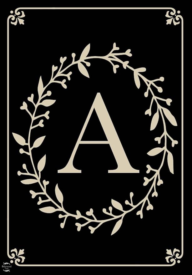 Briarwood Lane Classic Monogram Letter A Garden Flag Everyday 12.5" x 18"