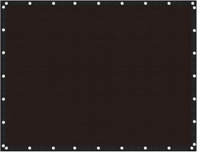 KANAGAWA 90% Sun Shade Cloth 12'X 20' Outdoor Porch Pergola Shade Cover Canopy with Grommets UV Block Privacy Screen for Patio, Backyards, Outdoor, Carport, Garden Chocolate