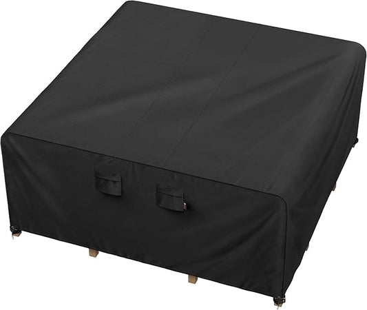 iBirdie Outdoor Patio Furniture Set Covers 144 x 144 inch Waterproof Weatherproof Square Cover, Heavy Duty 600D for Outside Dining Table and Chairs fit 136 x 136, 138 x 138, 130 x 130 inch