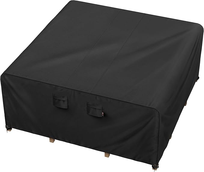 iBirdie Outdoor Patio Furniture Set Covers 86 x 86 inch Waterproof Weatherproof Square Cover, Heavy Duty 600D for Outside Dining Table and Chairs fit 7 x 7 ft, 85 x 83, 84 x 84 inch