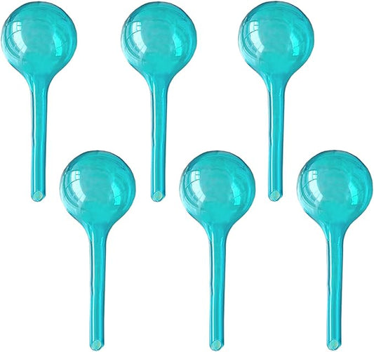 Plant Self Watering Globe, Small 6pcs Plant Watering Stakes Automatic Plant Watering Bulb System Spikes, Flower Automatic Watering Device, Garden Self Waterer for Indoor Outdoor Plant
