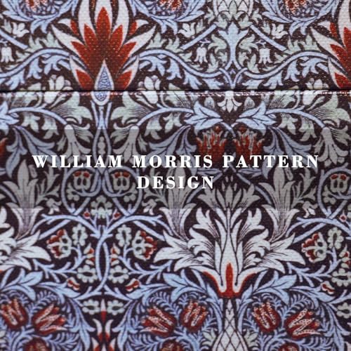 Vintage Decorative Storage Box with Handle, Retro Floral William Morris Keepsake Organizer Chest for Jewelry, Trinkets, Gift Packaging and Home Decor, 7 x 5.6 x 4.7 Inch