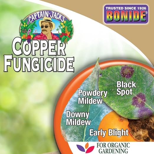 Bonide Captain Jack's Copper Fungicide, 32 oz Ready-to-Use Spray for Organic Gardening, Controls Common Diseases (Pack of 6)