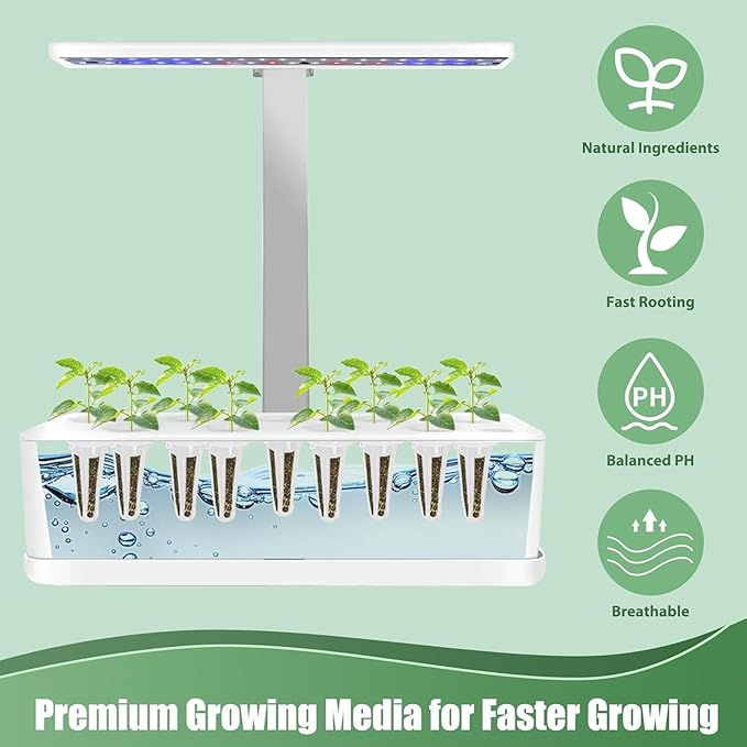 Cilantro Seed Pods for All Hydroponics Growing Systems, 12 Pods Herb Kit with 200+ Seeds of Cilantro, Grow Your Own Herb Garden at Home