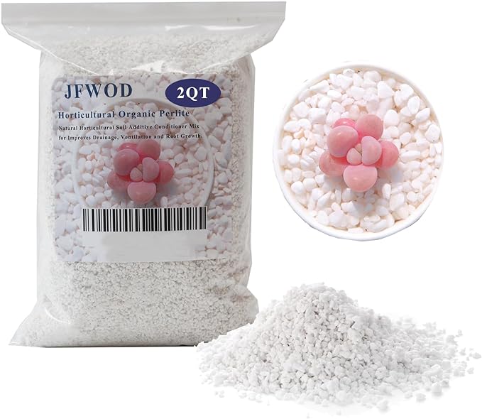 2 Quart Organic Perlite Horticultural Soil Amendment for Plants and Enhanced Drainage Enhanced Growth Organic Perlite Soil for Healthy Root Development