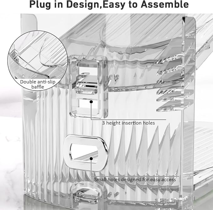 NVGSN 10Pack Clear Shoe Slot Organizer,Shoe Stacker,Storage Space Saver 50%
