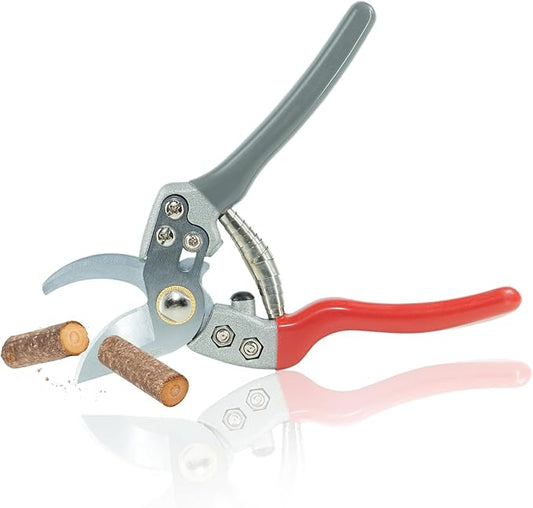 Pro Bypass Pruning Shears, Heavy Duty Garden Scissors Ultra Sharp Steel Blades for Branch Trimming, Plant Scissors Secateurs with Ergonomic Handle, Easy to Use