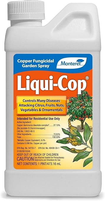 Monterey LG3104 Liqui-Cop Fungicide Spray, 1-Pint - Quantity 66