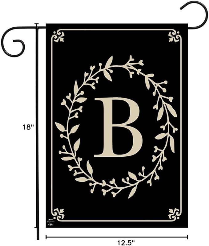 Briarwood Lane Classic Monogram Letter B Garden Flag Everyday 12.5" x 18"