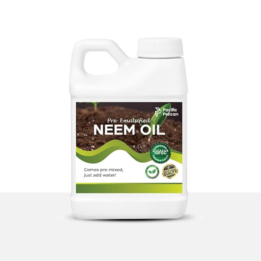 Organic Pre-Emulsified Neem Oil - Ready-to-Use Plant Protector | Just Add Water for Easy Application (32oz)