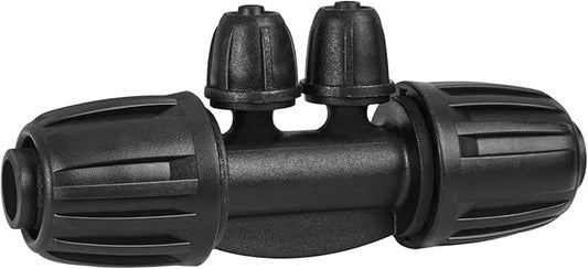 1/2 Inch To 1/4 Drip Irrigation Fittings - 8 Pack Drip Line Irrigation 1/2'' to 1/4'' Barbed Tee Adapter Anti-Drop Lock Nut Barbed Reducer 4 Way Connectors for Drip Irrigation System