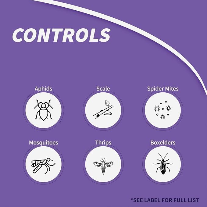Bonide Malathion Insect Control, 32 oz Ready-to-Mix Concentrate Bug & Spider Mite Killer for Outdoor Garden Use