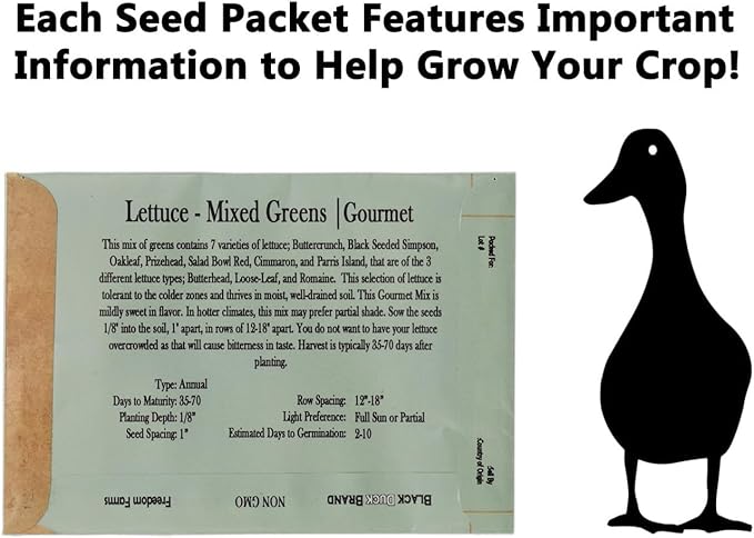 Vegetable & Herb Seed Set - 10 Varieties of Non-GMO Heirloom Premium Seeds for Planting - Beefsteak Tomato, Cauliflower, Mixed Greens, and More!