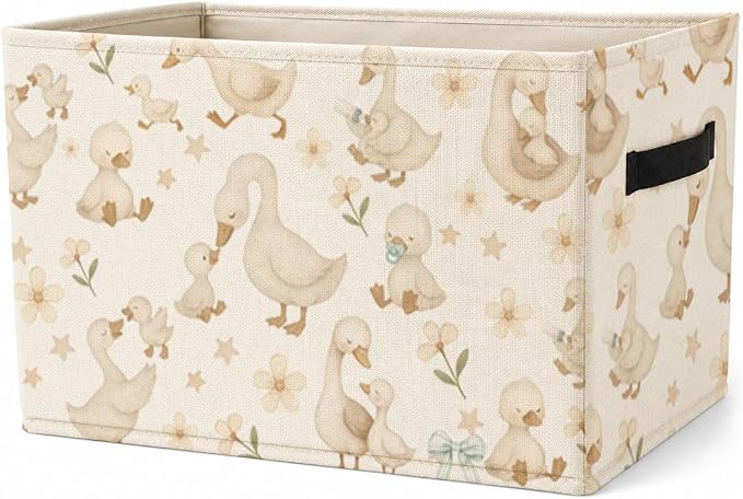 Goose Toy Box Foldable Organizer Bin for Bedroom Storage
