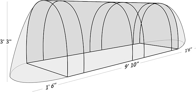 Tierra Garden 50-5010 Haxnicks Easy Fleece Tunnel Garden Cloche, Giant