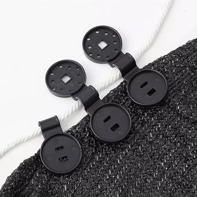 20pcs Shade Cloth Clips,Shade Cloth Heavy Duty Lock Grip for Sunshade Net,Gardening Greenhouse ShadeCloth Fix Clamp,Windproof Awning Clamp Grip Tarp Clips,1 Drawstring Bag