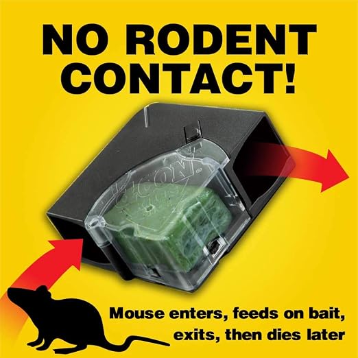 D-Con Refillable Corner Fit Mouse Poison Bait Station Refills, 10 Count (Pack of 2)
