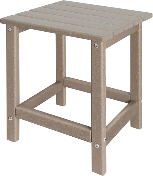 GARDENSTAR Outdoor Side Tables Adirondack, HDPE Small Table for Patio,Outside End Table for Porch, Deck, Pool, Weather Resistant/Easy Maintenance