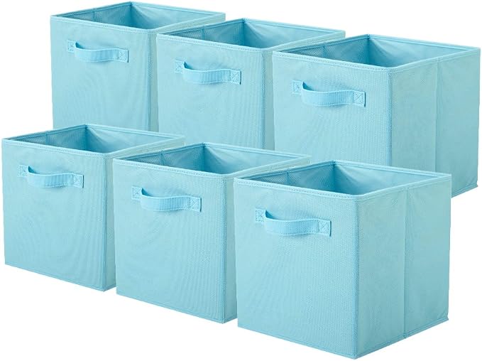 ShellKingdom Storage Bins, Foldable Fabric Storage Cubes And Cloth Storage
