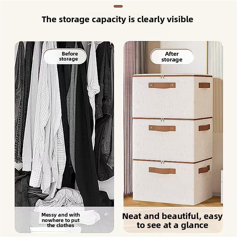 Storage Bins with Lids,Fabric Storage Bins,Clothes Storage Bins(1-small)