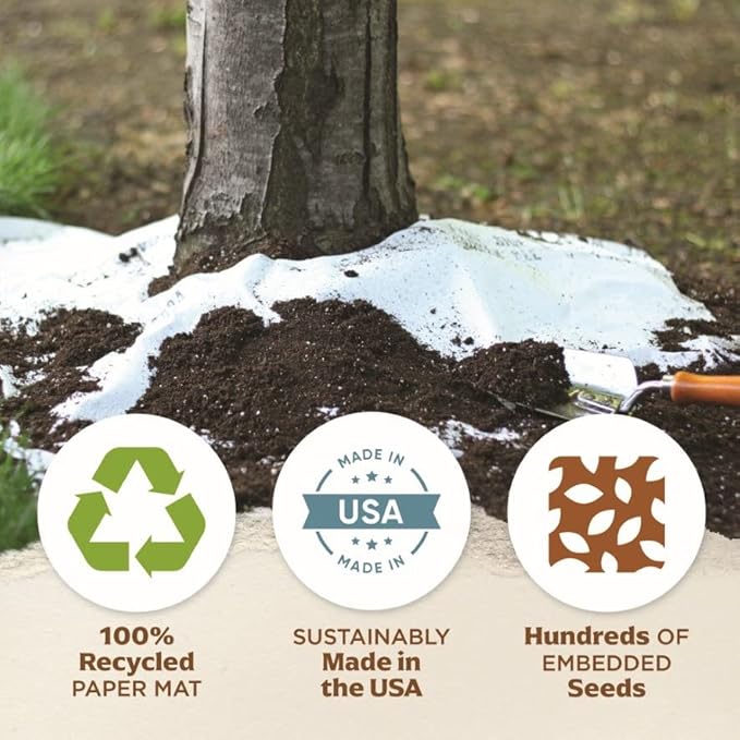 BloomingBulb Seed Mat - Easy to Plant and Grow Garden Seeds - Creates Fragrant, Vibrant Flower (Butterfly Garden)