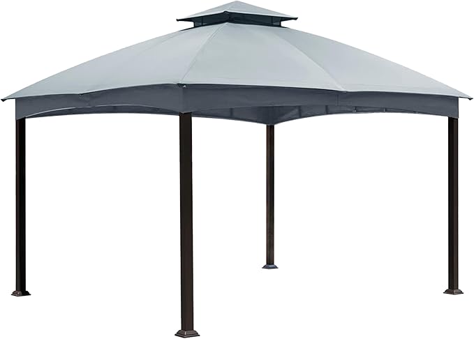Replacement Canopy Top for the Lowe's allen roth Gazebo Model # TPGAZ2303, TPGAZ2403, TPGAZ2303-ABCD, TPGAZ2403-AC (Grey)