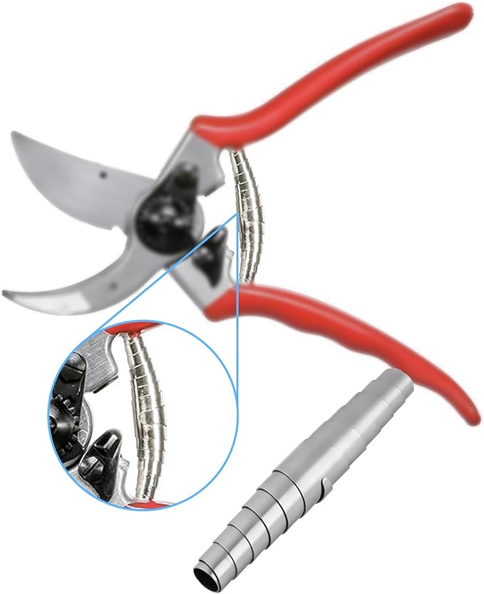 Replacement Springs for Hand Pruners, 6cm Standard Fitting Stainless Steel Heavy Duty Volute Spring for Pruners Models, Pruning Shears Springs, Spring Scissors Parts & Accessories (Silver, 3)