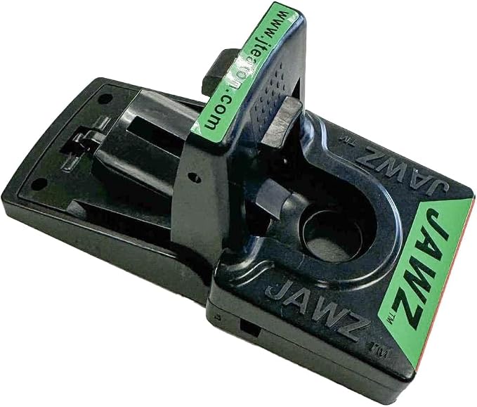JAWZTM Plastic Mouse Traps Packed Bulk, Packed 6 per Case | No-Touch Disposal; Accepts Solid or Liquid Bait; Trap-Set Indicator; For Indoor Mouse Control; 6-Pack