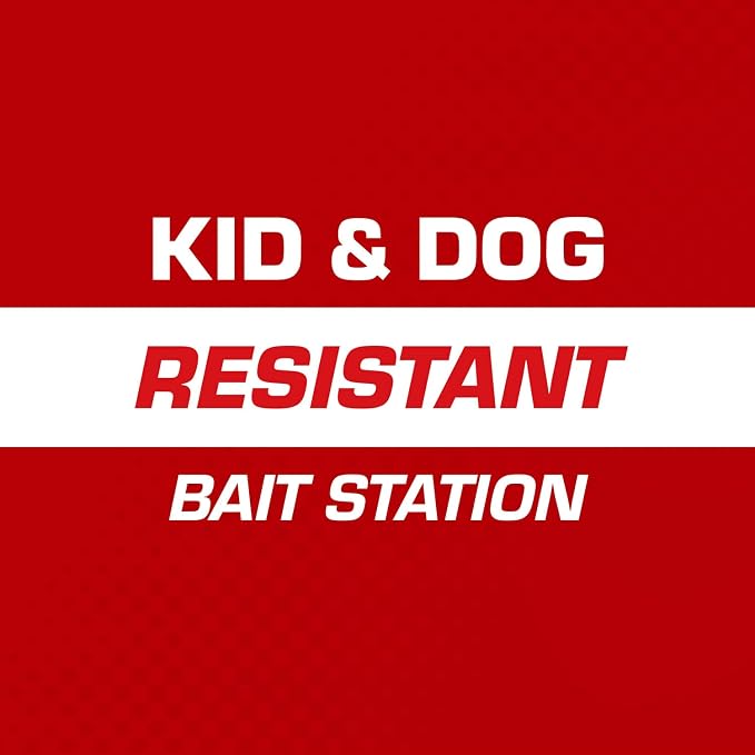 Tomcat Mouse Killer, Child & Dog Resistant, Refillable Station and 16 Baits | Weather-Resistant Indoor/Outdoor Bait Station with Clear Monitoring Lid, 1 Station and 16 Bait Blocks