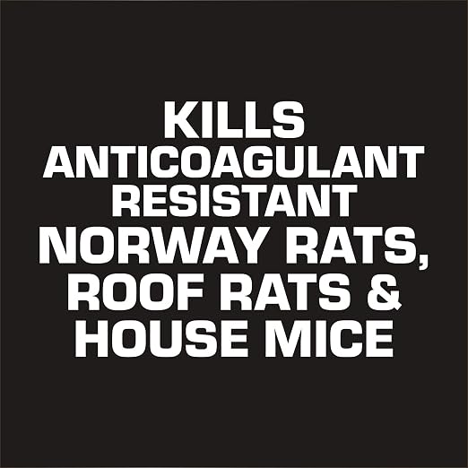 TOMCAT Bromethalin Place Pacs Bait, 4.1 lbs. | Pest Control for Agricultural Buildings and Homes, Kill Rats and Mice